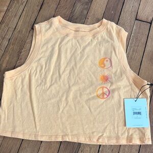 Spiritual Gangster Orange Crop Top NWT